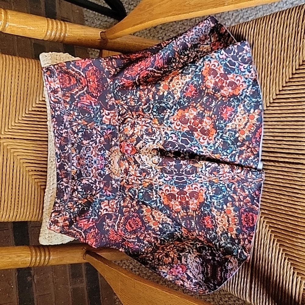 Abercrombie & Fitch multicolored mini skater skirt, size S